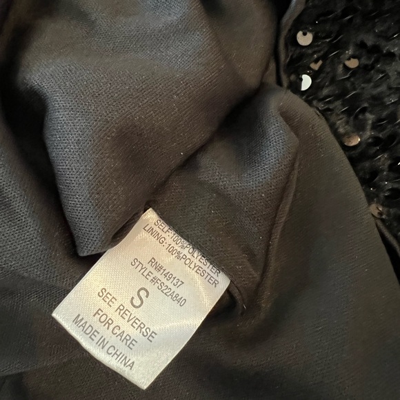 Black Sequin Dress NWT - Picture 12 of 17